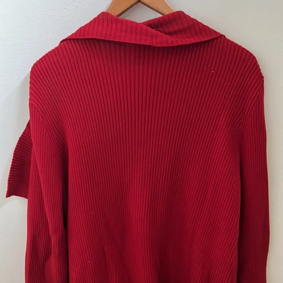 Gorgeous Red Ralph Lauren Cardigan Size XL - Picture 4 of 4